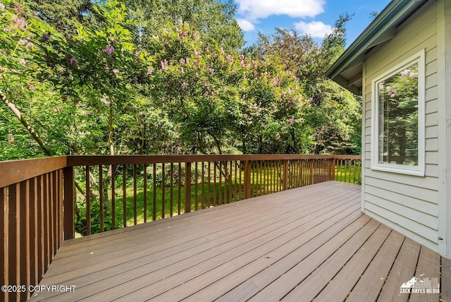 250 Botanical Cir, Anchorage, AK 99515 - view of wooden deck