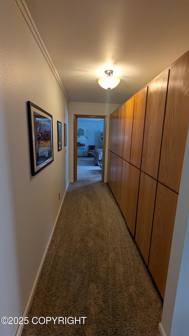 3411 Eagle Ave, Valdez, AK 99686 - hall with light carpet and crown molding