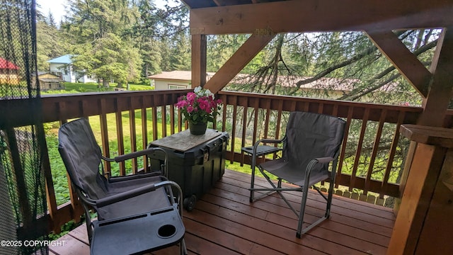 3411 Eagle Ave, Valdez, AK 99686 - deck featuring a lawn