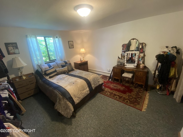 3411 Eagle Ave, Valdez, AK 99686 - bedroom with baseboard heating and carpet flooring