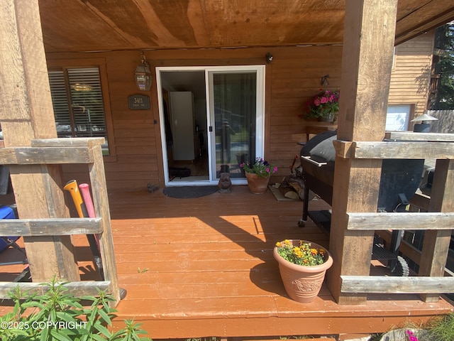 3411 Eagle Ave, Valdez, AK 99686 - view of wooden deck