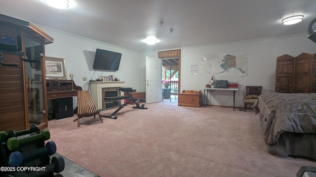 3411 Eagle Ave, Valdez, AK 99686 - bedroom featuring ornamental molding and carpet