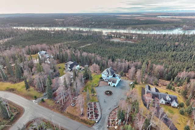 1240 Chinook Dr, Kenai, AK 99611 - aerial overview of property's location featuring a heavily wooded area