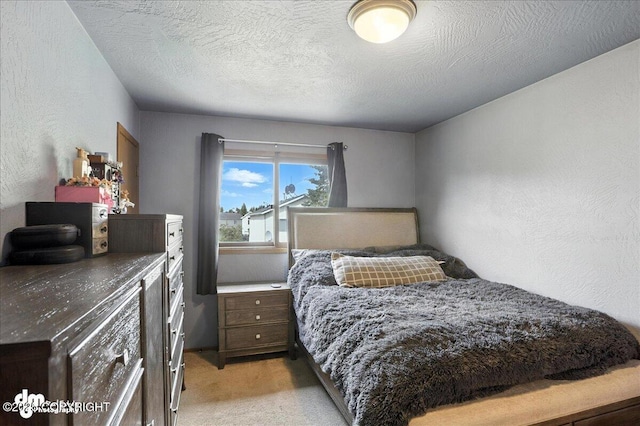 6260 Newt Dr, Anchorage, AK 99507 - bedroom featuring light colored carpet and a textured wall