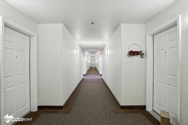 11351 Discovery View Dr # 106, Anchorage, AK 99515 - corridor with dark carpet and baseboards