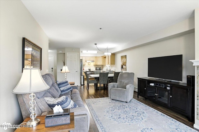 11351 Discovery View Dr # 106, Anchorage, AK 99515 - living area with wood finished floors