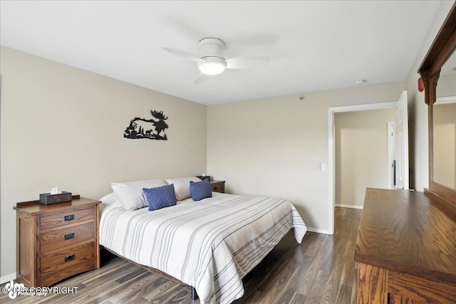 11351 Discovery View Dr # 106, Anchorage, AK 99515 - bedroom featuring wood finished floors and a ceiling fan