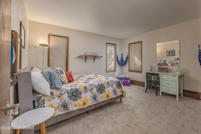 11851 Nebesna Dr, Anchorage, AK 99507 - carpeted bedroom with a baseboard radiator