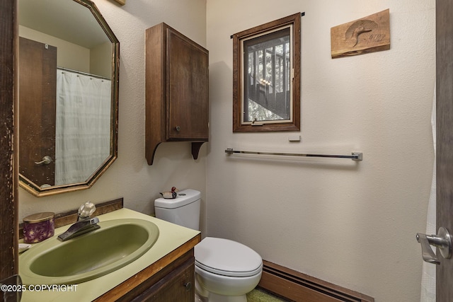 11851 Nebesna Dr, Anchorage, AK 99507 - full bath with a baseboard heating unit and vanity