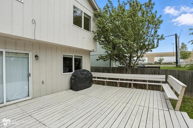 9380 Sea Parrot Cir, Anchorage, AK 99515 - wooden terrace featuring area for grilling