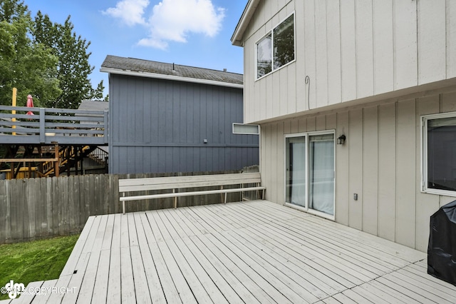 9380 Sea Parrot Cir, Anchorage, AK 99515 - view of wooden terrace