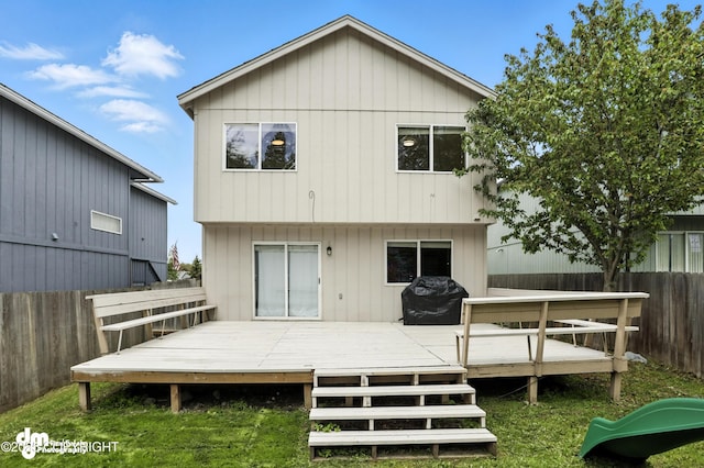 9380 Sea Parrot Cir, Anchorage, AK 99515 - rear view of house featuring a deck