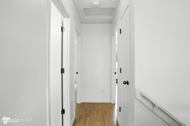 9380 Sea Parrot Cir, Anchorage, AK 99515 - hall with light wood-style flooring and baseboards