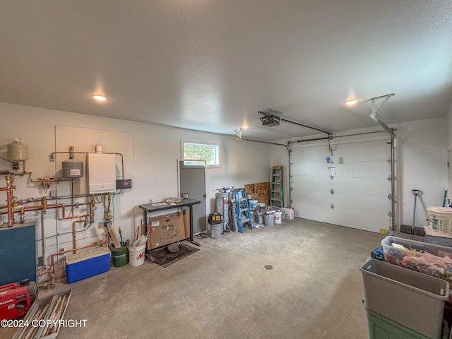 3715 Tajen Ln, Homer, AK 99603 - garage with a garage door opener and water heater