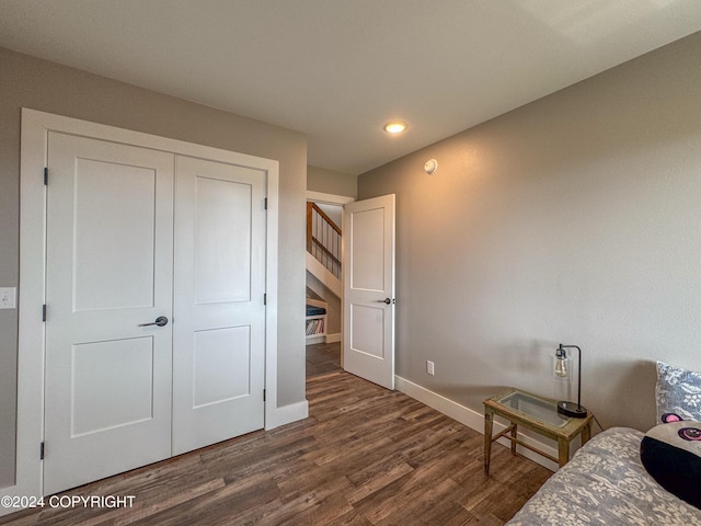 3715 Tajen Ln, Homer, AK 99603 - bedroom with dark wood-type flooring and recessed lighting