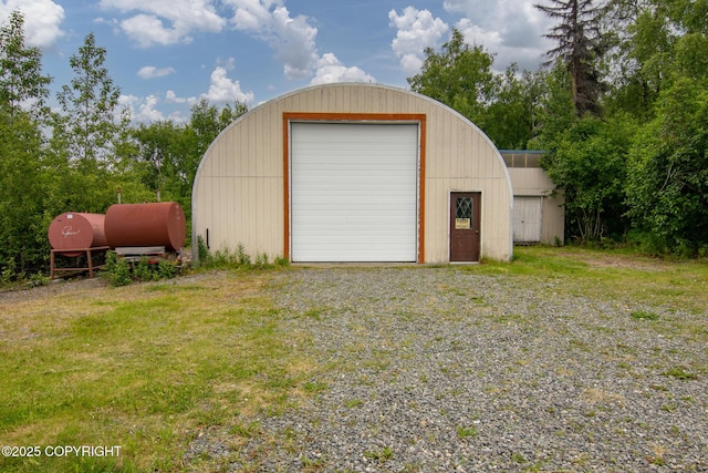 40800 Lopez Ave, Soldotna, AK 99669 - detached garage with gravel driveway