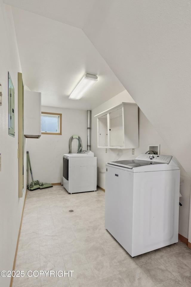 40800 Lopez Ave, Soldotna, AK 99669 - laundry room with separate washer and dryer and electric panel