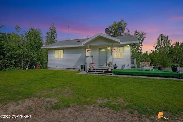 11929 W Wasey Cir, Houston, AK 99623 - view of front of house featuring a front yard and a porch