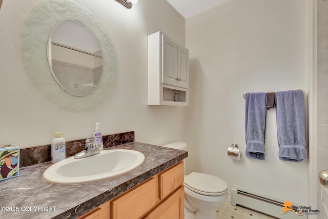 11929 W Wasey Cir, Houston, AK 99623 - bathroom with a baseboard heating unit and vanity