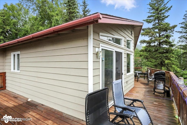 10845 Anvik Cir, Eagle River, AK 99577 - view of wooden deck