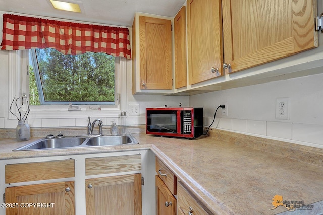 14854 W Fox, Big Lake, AK 99623 - kitchen with a sink and light countertops