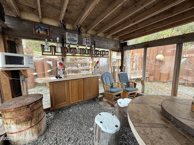 25646 Hawks Beach Rem SW, Anchor Point, AK 99556 - bar area with white microwave
