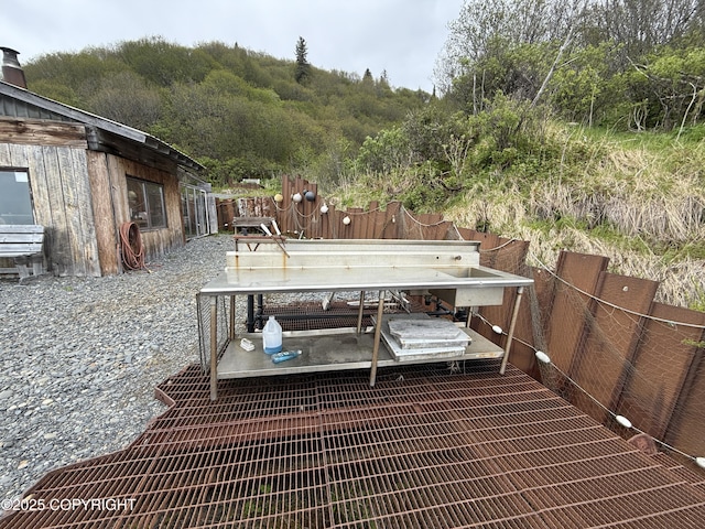 25646 Hawks Beach Rem SW, Anchor Point, AK 99556 - view of deck