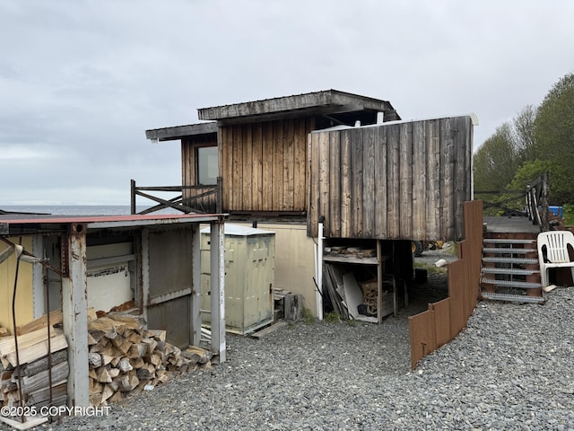 25646 Hawks Beach Rem SW, Anchor Point, AK 99556 - view of outdoor structure with stairs
