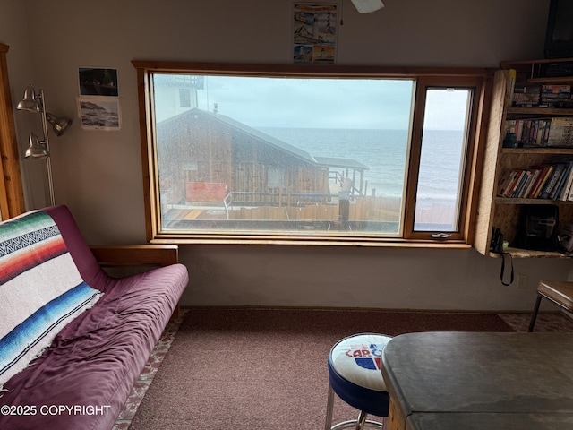 25646 Hawks Beach Rem SW, Anchor Point, AK 99556 - sitting room featuring carpet floors