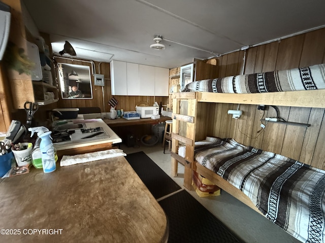 25646 Hawks Beach Rem SW, Anchor Point, AK 99556 - bedroom featuring wood walls