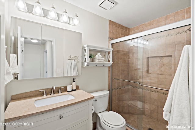 15250 Evergreen Ridge St, Anchorage, AK 99516 - bathroom featuring vanity and a stall shower