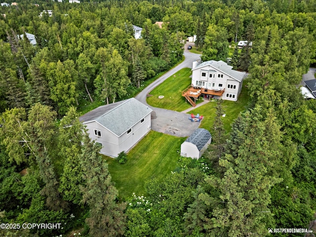 15250 Evergreen Ridge St, Anchorage, AK 99516 - drone / aerial view of a forest