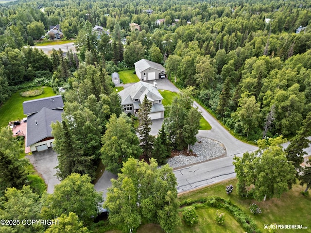15250 Evergreen Ridge St, Anchorage, AK 99516 - drone / aerial view of a heavily wooded area