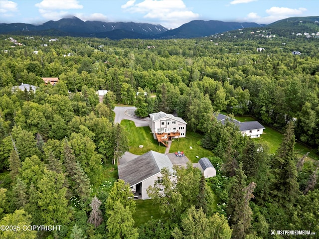 15250 Evergreen Ridge St, Anchorage, AK 99516 - aerial view of a mountain backdrop