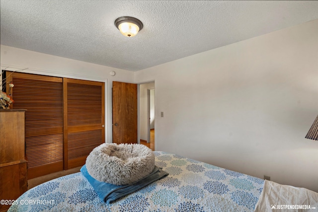 3217 Purdue St, Anchorage, AK 99508 - bedroom featuring a closet and a textured ceiling
