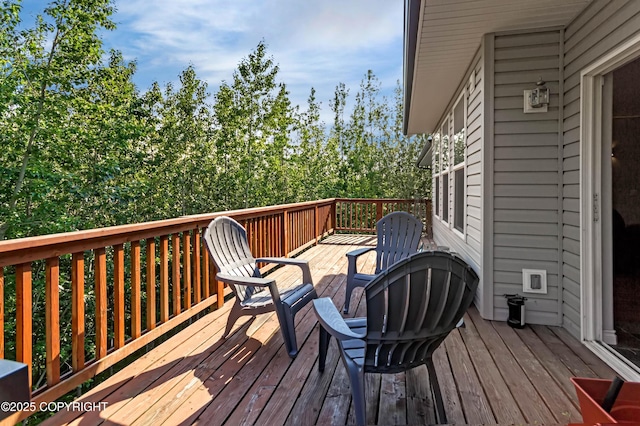 9700 E Strand Dr, Palmer, AK 99645 - view of wooden deck