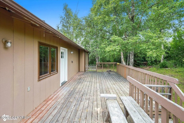 840 N Voss Cir, Wasilla, AK 99623 - view of wooden deck