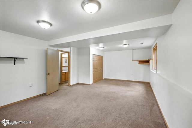840 N Voss Cir, Wasilla, AK 99623 - finished basement featuring light carpet and baseboards