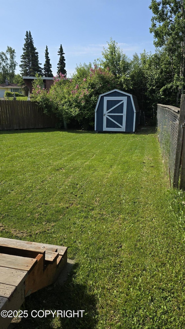 634 W 18th Ave, Anchorage, AK 99503 - fenced backyard featuring a storage shed