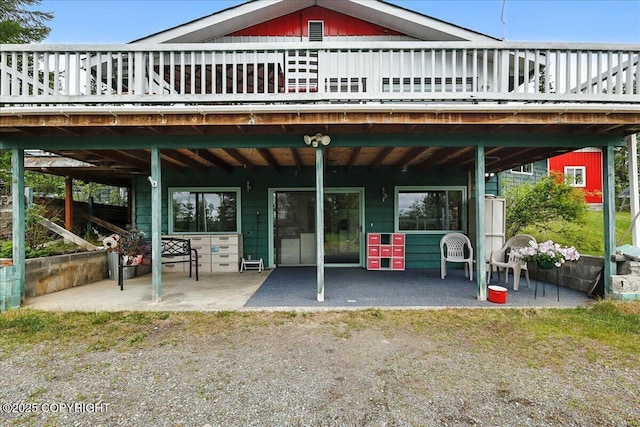 35485 Bluff Ct, Sterling, AK 99672 - rear view of house with a patio and a deck