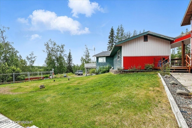 35485 Bluff Ct, Sterling, AK 99672 - view of yard with a deck
