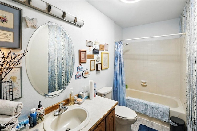 35485 Bluff Ct, Sterling, AK 99672 - bathroom with vanity and shower / bath combo with shower curtain