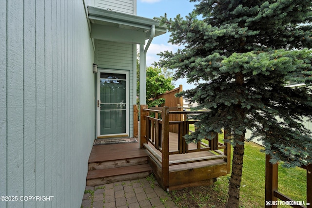 5170 Merle Cir, Anchorage, AK 99507 - view of wooden deck