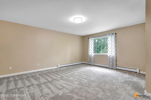9601 Carlson Rd, Anchorage, AK 99507 - spare room with carpet flooring and a baseboard radiator