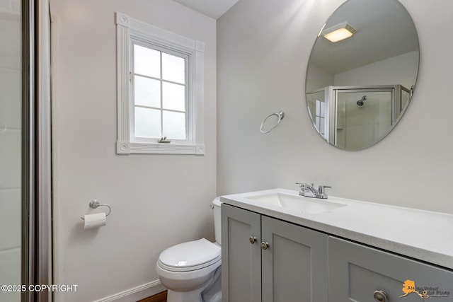 9601 Carlson Rd, Anchorage, AK 99507 - full bath featuring vanity and a shower with door