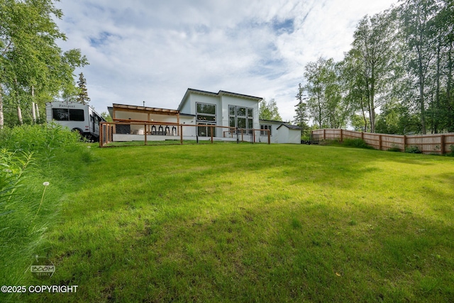 3200 E Woodruff Loop, Wasilla, AK 99654 - back of property featuring a fenced backyard
