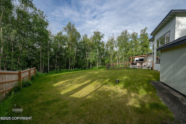 3200 E Woodruff Loop, Wasilla, AK 99654 - view of yard featuring a wooden deck