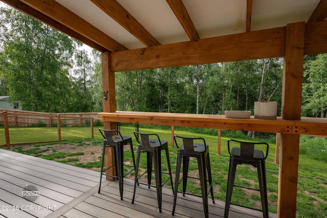 3200 E Woodruff Loop, Wasilla, AK 99654 - view of wooden terrace