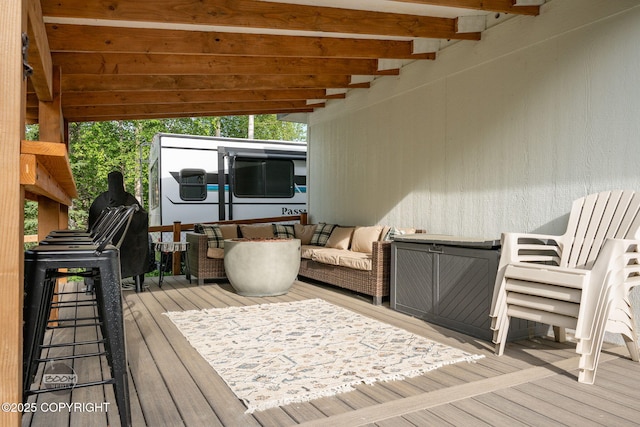 3200 E Woodruff Loop, Wasilla, AK 99654 - deck with outdoor lounge area