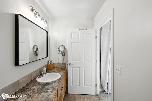 196 W Fairview Ave, Homer, AK 99603 - bathroom featuring vanity and tile patterned floors
